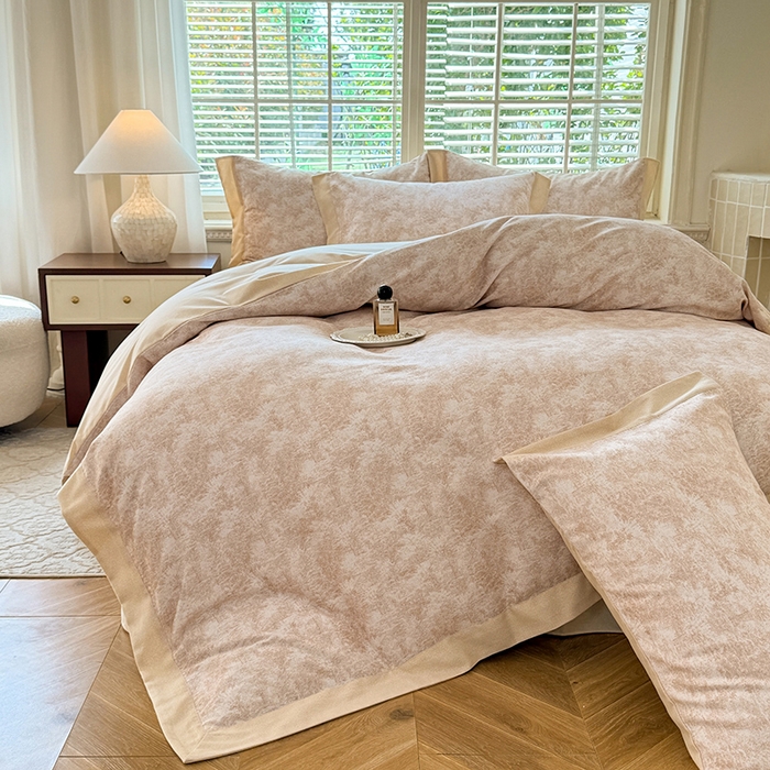 91家纺网 家纺一手货源 找家纺 巧玲珑 2025新款ABk版新疆棉双拼四件套（新花色已更新）