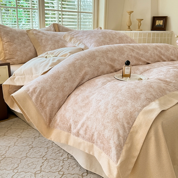 91家纺网 家纺一手货源 找家纺 巧玲珑 2025新款ABk版新疆棉双拼四件套（新花色已更新）