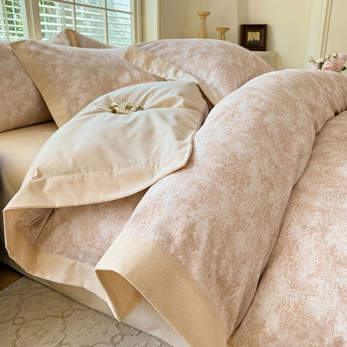 91家纺网 家纺一手货源 找家纺 巧玲珑 2025新款ABk版新疆棉双拼四件套（新花色已更新）