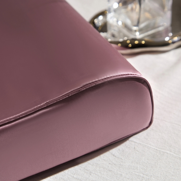 91家纺网 家纺一手货源 找家纺 凯森家纺 双面纯真丝乳胶枕套100%桑蚕丝记忆枕枕芯套丝绸缎面成人40x60cm记忆枕枕头套50x30儿童枕套 豆沙紫