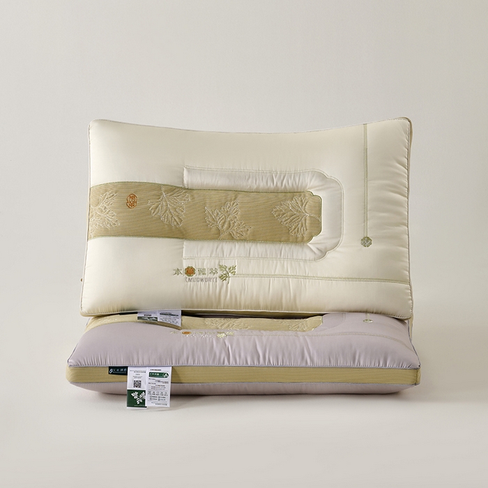 91家纺网 家纺一手货源 找家纺 （总）怡薇格枕芯 2025新款新款艾草分区护颈枕头枕芯