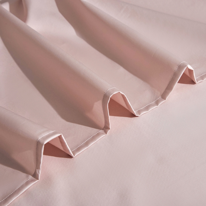 91家纺网 家纺一手货源 找家纺 凯森家纺 高端新疆100支长绒棉床单单件纯棉全棉单双人贡缎加厚被单三件套简约纯色床单床笠 床单-初荷