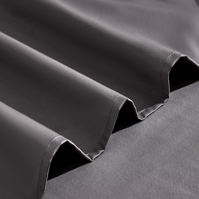 91家纺网 家纺一手货源 找家纺 凯森家纺 高端新疆100支长绒棉床单单件纯棉全棉单双人贡缎加厚被单三件套简约纯色床单床笠 床单-商务灰