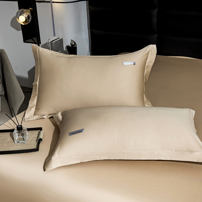 91家纺网 家纺一手货源 找家纺 凯森家纺 高端新疆100支长绒棉床单单件纯棉全棉单双人贡缎加厚被单三件套简约纯色床单床笠 床单-烟灰紫