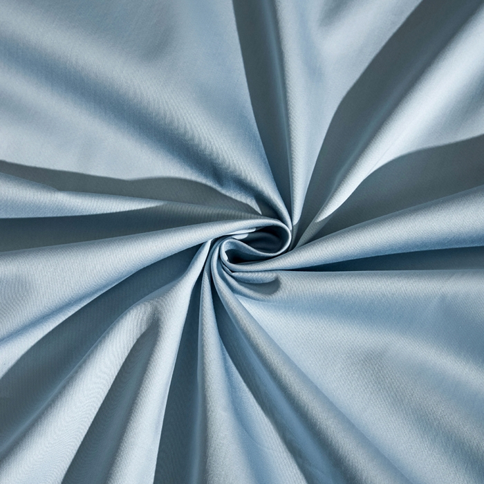 91家纺网 家纺一手货源 找家纺 凯森家纺 高端新疆100支长绒棉床单单件纯棉全棉单双人贡缎加厚被单三件套简约纯色床单床笠 床单-月光蓝