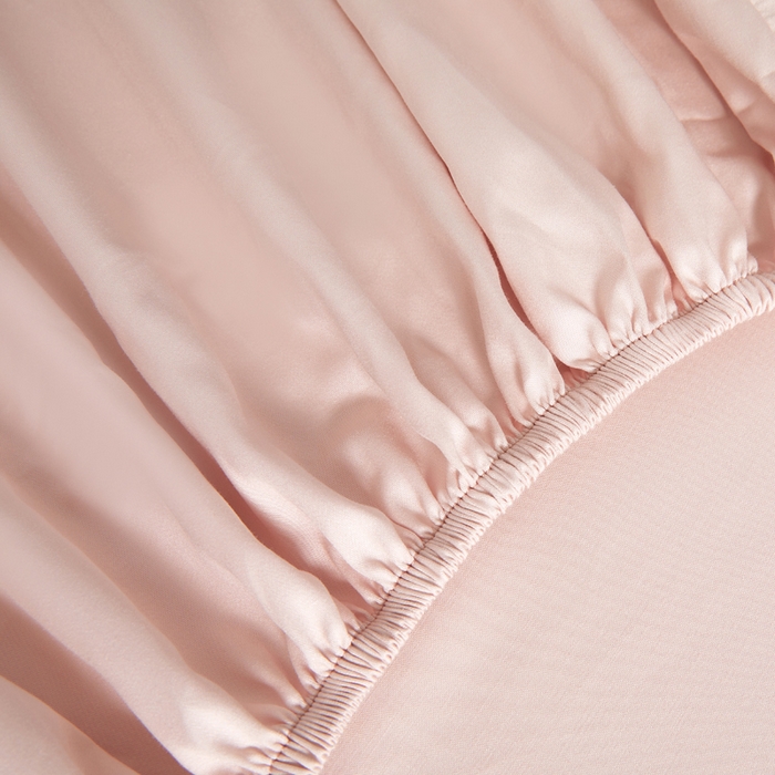 91家纺网 家纺一手货源 找家纺 凯森家纺 高端新疆100支长绒棉床单单件纯棉全棉单双人贡缎加厚被单三件套简约纯色床单床笠 床笠-初荷