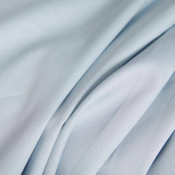 91家纺网 家纺一手货源 找家纺 凯森家纺 高端新疆100支长绒棉床单单件纯棉全棉单双人贡缎加厚被单三件套简约纯色床单床笠 床笠-月光蓝