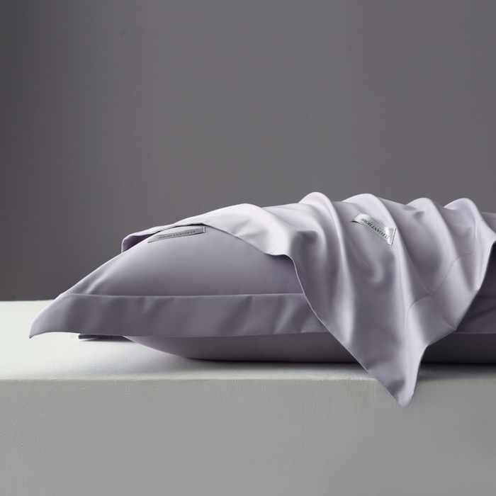 91家纺网 家纺一手货源 找家纺 （总）凯森家纺 100支长绒棉枕套一对装家用纯色枕头套全棉纯棉高级感贡缎枕芯套30x5040X60cm48x74单人