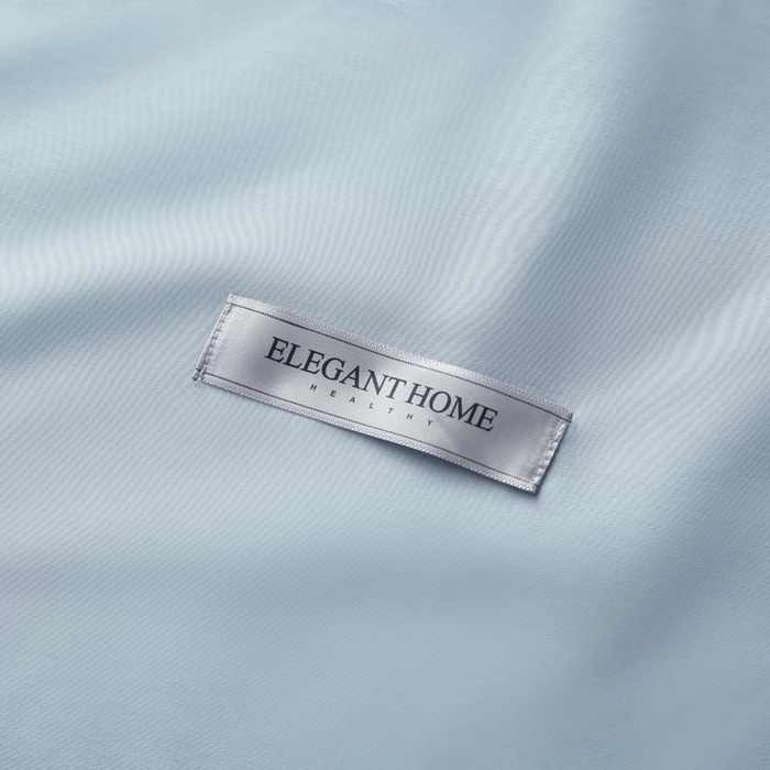 91家纺网 家纺一手货源 找家纺 凯森家纺 100支长绒棉枕套一对装家用纯色枕头套全棉纯棉高级感贡缎枕芯套30x5040X60cm48x74单人 月光蓝