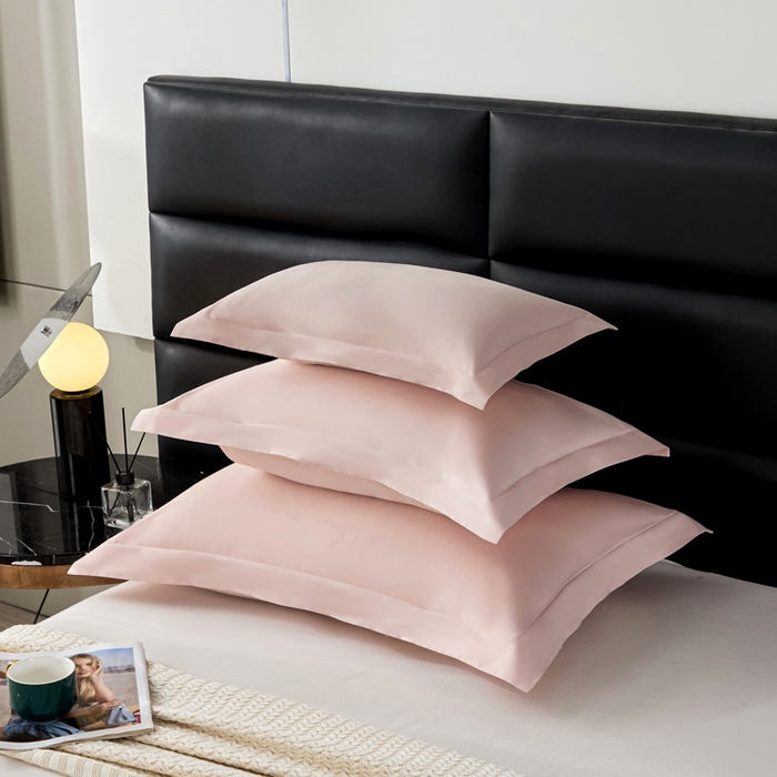 91家纺网 家纺一手货源 找家纺 凯森家纺 新疆100支长绒棉双人情侣枕套全棉贡缎长枕套1.2米1.5米枕芯套加长1米8枕头套纯色枕皮 初荷