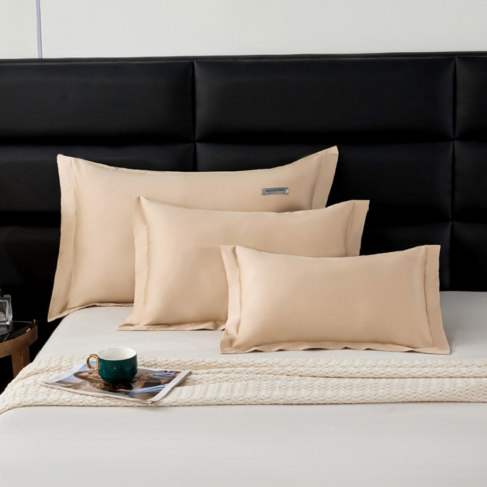 91家纺网 家纺一手货源 找家纺 凯森家纺 新疆100支长绒棉双人情侣枕套全棉贡缎长枕套1.2米1.5米枕芯套加长1米8枕头套纯色枕皮 圣殿驼