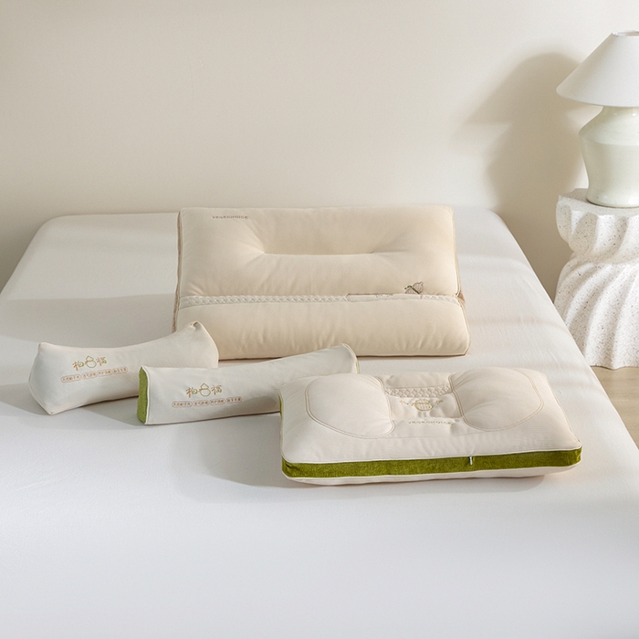 91家纺网 家纺一手货源 找家纺 （总）微枕芯  2025新款柏福系列荞麦枕-草本养生牵引枕