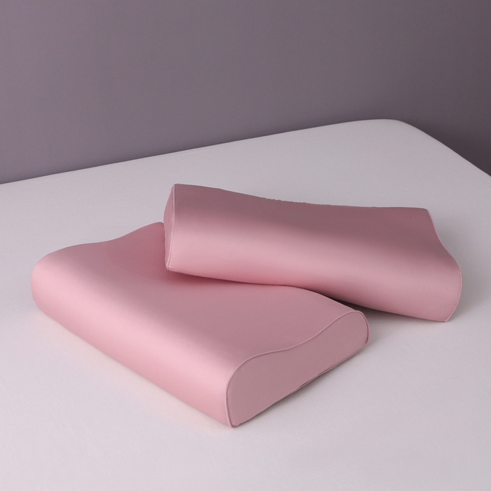 91家纺网 家纺一手货源 找家纺 凯森家纺 100支长绒棉乳胶枕套一对家用40x60cm全棉枕芯套纯棉记忆枕头套30x50高低枕内胆套35x55 梦幻粉