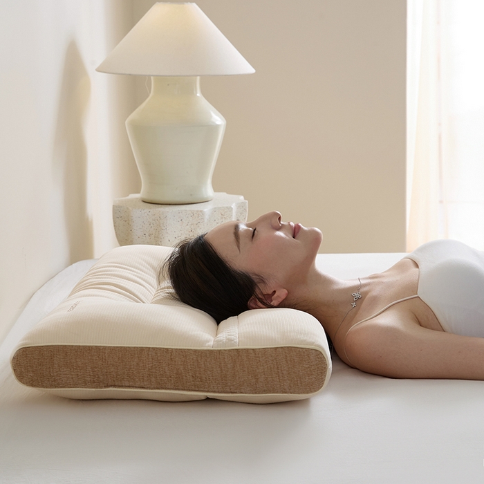 91家纺网 家纺一手货源 找家纺 微枕芯  2025新款柏福系列-草本养生牵引枕 柏福草本分区护颈枕一对装