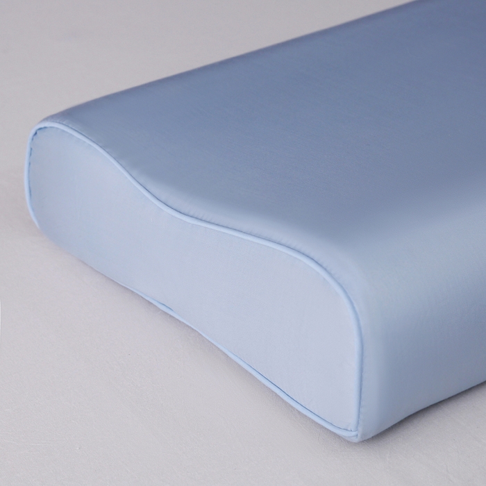 91家纺网 家纺一手货源 找家纺 凯森家纺 100支长绒棉乳胶枕套一对家用40x60cm全棉枕芯套纯棉记忆枕头套30x50高低枕内胆套35x55 月光蓝