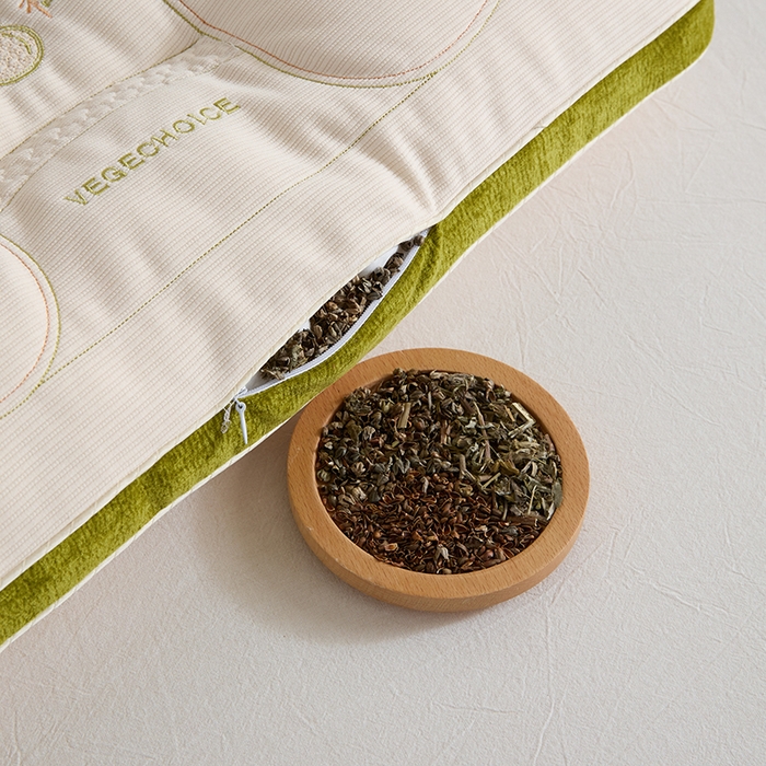 91家纺网 家纺一手货源 找家纺 微枕芯  2025新款柏福系列-草本养生牵引枕 分区儿童款-一对装