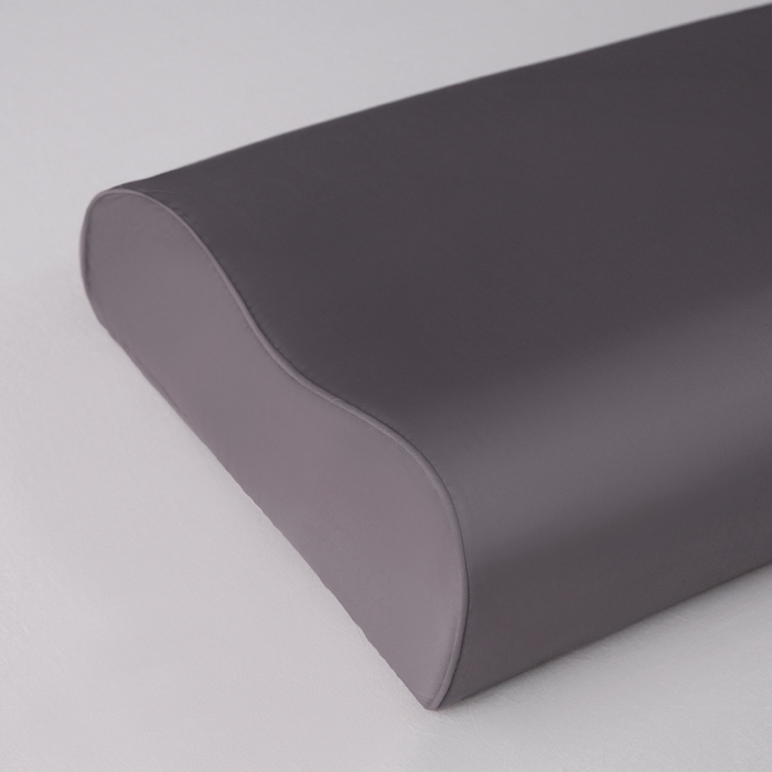 91家纺网 家纺一手货源 找家纺 凯森家纺 100支长绒棉乳胶枕套一对家用40x60cm全棉枕芯套纯棉记忆枕头套30x50高低枕内胆套35x55 商务灰