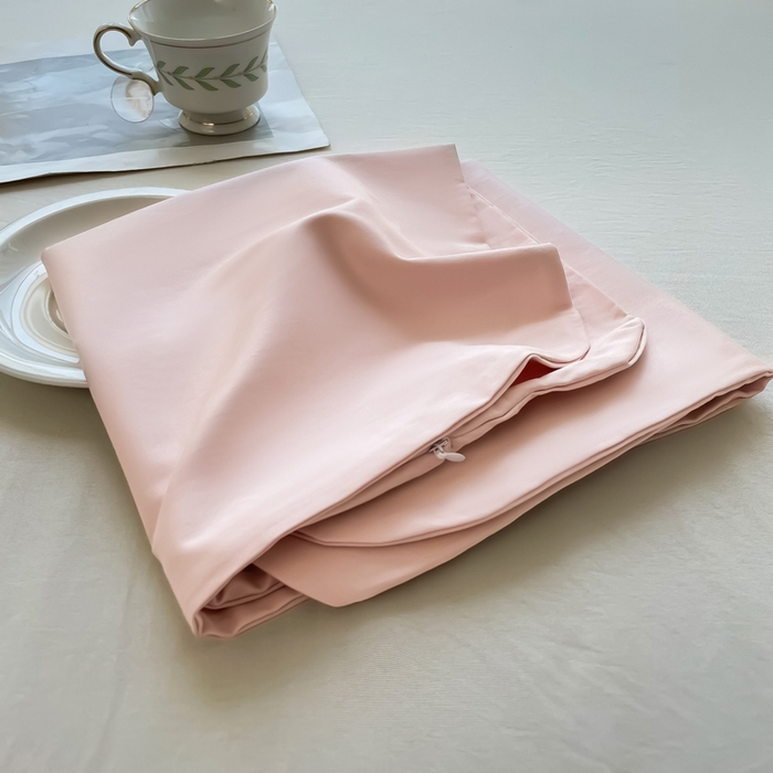 91家纺网 家纺一手货源 找家纺 凯森家纺 亚朵星球同款自然凉感枕套枕头套母婴级新款记忆枕芯成人通用单只装纯色全棉枕头套100%纯棉枕皮整头套子 100支长绒棉-初荷-单枕套