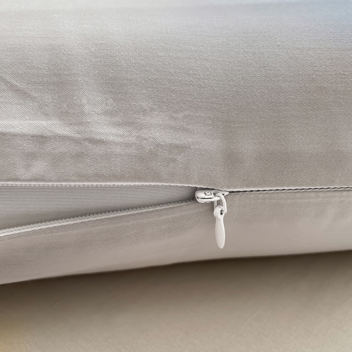 91家纺网 家纺一手货源 找家纺 凯森家纺 亚朵星球同款自然凉感枕套枕头套母婴级新款记忆枕芯成人通用单只装纯色全棉枕头套100%纯棉枕皮整头套子 100支长绒棉-都市灰-单枕套