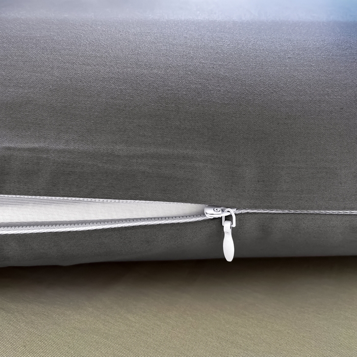 91家纺网 家纺一手货源 找家纺 凯森家纺 亚朵酒店同款星球深睡眠枕套Pro纯色全棉枕头套100%棉纯棉枕芯套成人记忆枕护颈枕套学生宿舍自然凉感 100支长绒棉-商务灰-单枕套