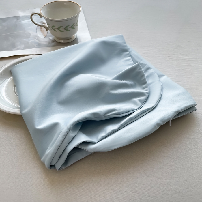 91家纺网 家纺一手货源 找家纺 凯森家纺 亚朵酒店同款星球深睡眠枕套Pro纯色全棉枕头套100%棉纯棉枕芯套成人记忆枕护颈枕套学生宿舍自然凉感 100支长绒棉-月光蓝-单枕套