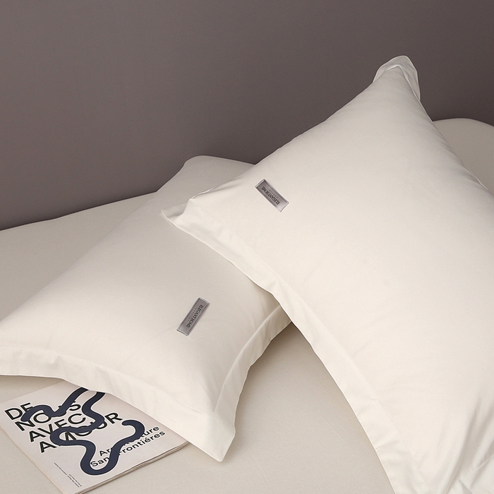 91家纺网 家纺一手货源 找家纺 凯森家纺 亚朵酒店同款星球深睡眠枕套Pro纯色全棉枕头套100%棉纯棉枕芯套成人记忆枕护颈枕套学生宿舍自然凉感 100支长绒棉-月光白-单枕套