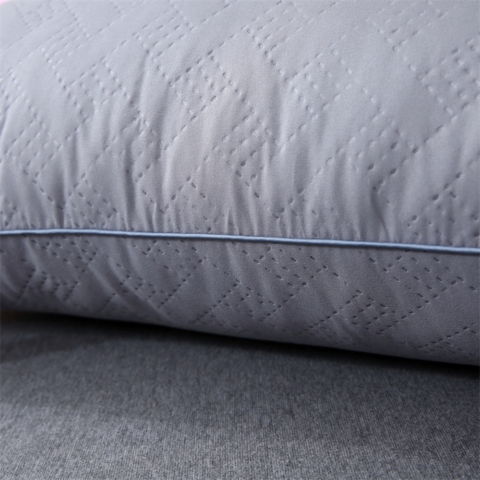 91家纺网 家纺一手货源 找家纺 佳尚枕芯 2025新款水洗枕芯家用枕头酒店宾馆枕头芯学生羽丝绒枕头枕芯 压花吊带灰色700克 