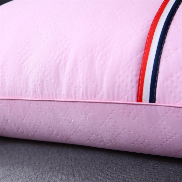 91家纺网 家纺一手货源 找家纺 佳尚枕芯 2025新款水洗枕芯家用枕头酒店宾馆枕头芯学生羽丝绒枕头枕芯 压花吊带粉红  800克