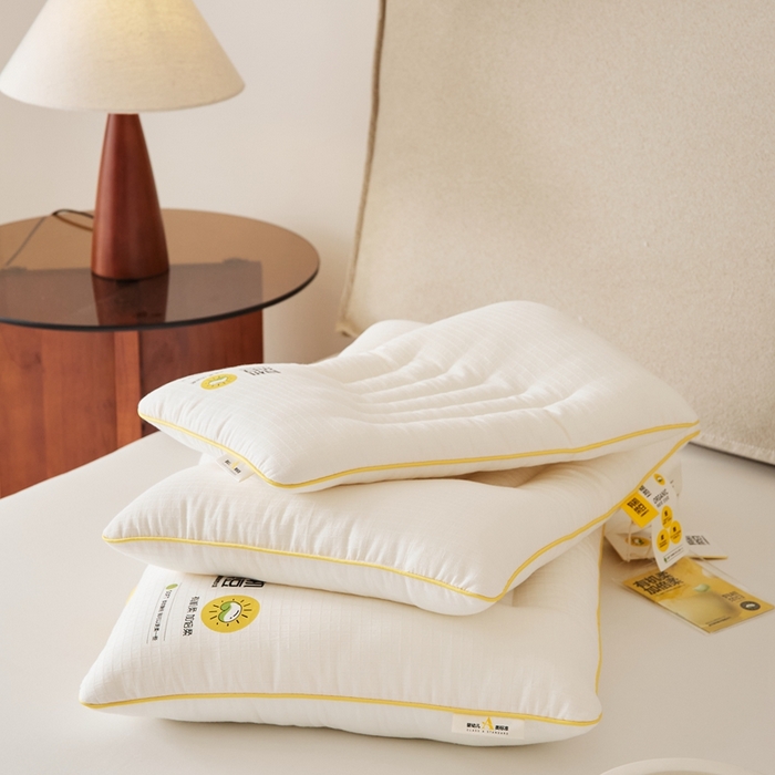 91家纺网 家纺一手货源 找家纺 境月枕芯坊 2025新款有机柔豆护颈枕 有机柔豆护颈枕-学生款40*60cm