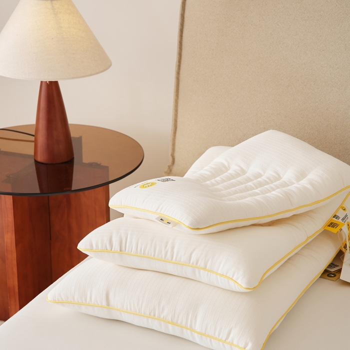 91家纺网 家纺一手货源 找家纺 境月枕芯坊 2025新款有机柔豆护颈枕 有机柔豆护颈枕-学生款40*60cm