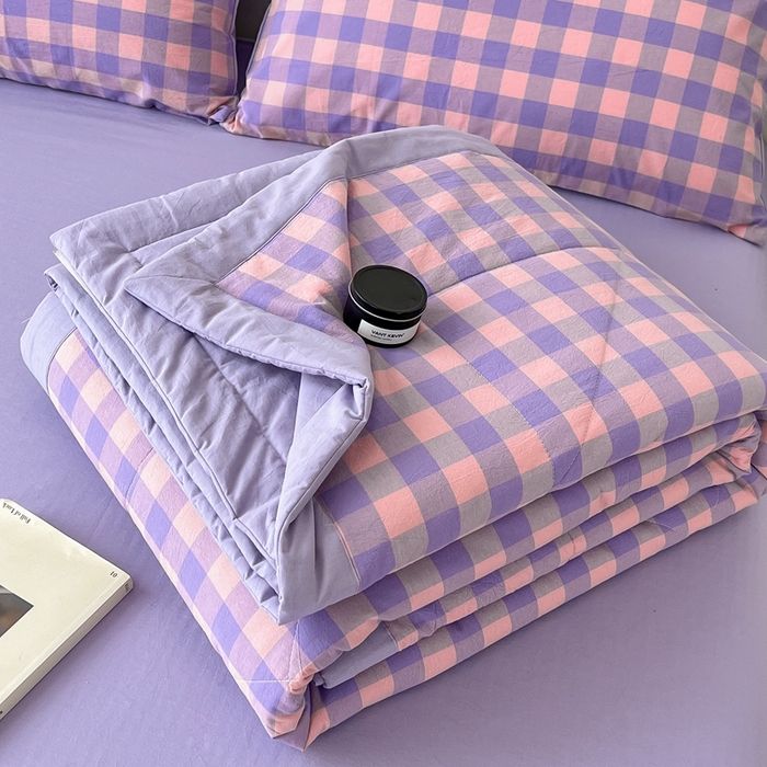 91家纺网 家纺一手货源 找家纺 宝士康家纺 2025新款10A抗菌无印风夏被 被子被芯