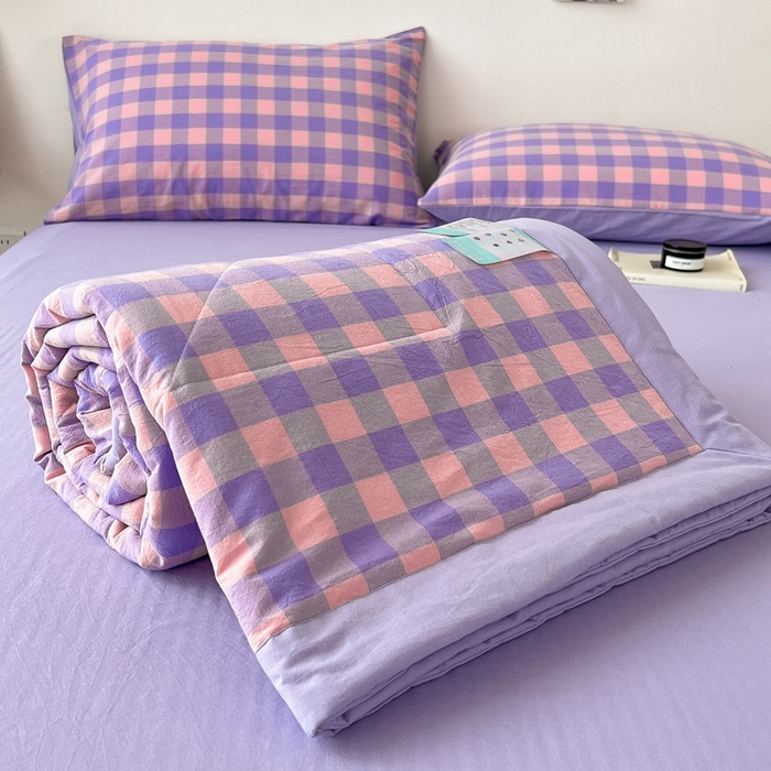 91家纺网 家纺一手货源 找家纺 宝士康家纺 2025新款10A抗菌无印风夏被 被子被芯