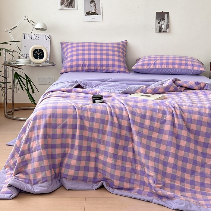 91家纺网 家纺一手货源 找家纺 宝士康家纺 2025新款10A抗菌无印风夏被 被子被芯