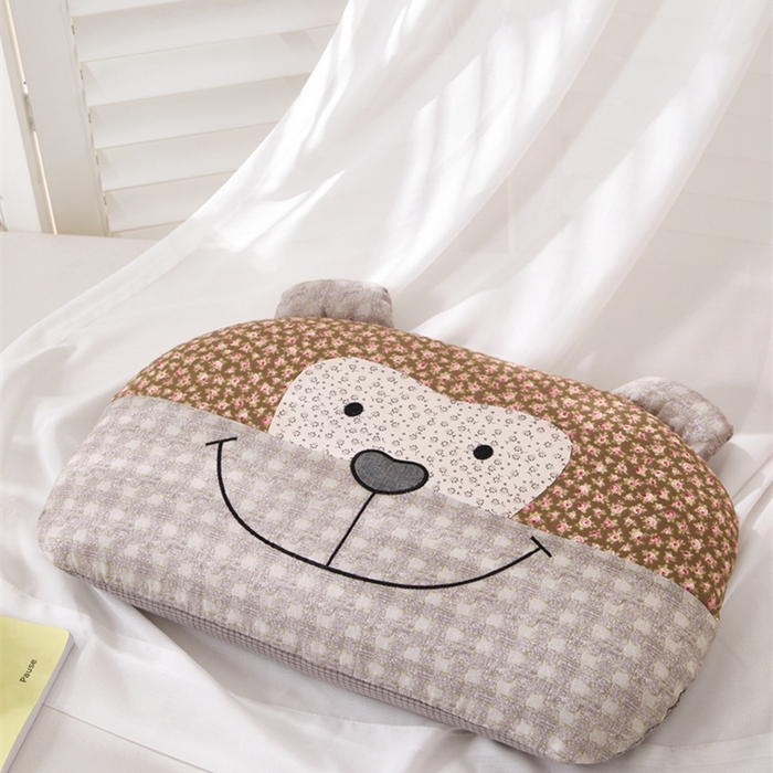 91家纺网 家纺一手货源 找家纺 芯洲2025新款荞麦枕全棉直播爆款可爱萌趣大嘴猴枕头成人学生枕头枕芯 大嘴猴-咖35*55