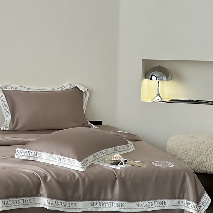 91家纺网 家纺一手货源 找家纺 汇庭 2025新款蒂普特夏被 咖色