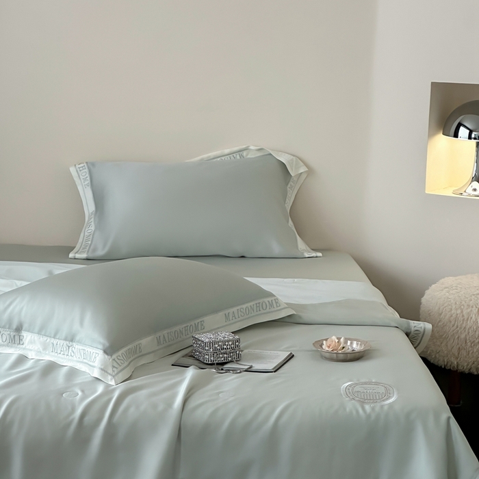 91家纺网 家纺一手货源 找家纺 汇庭 2025新款蒂普特夏被 绿色