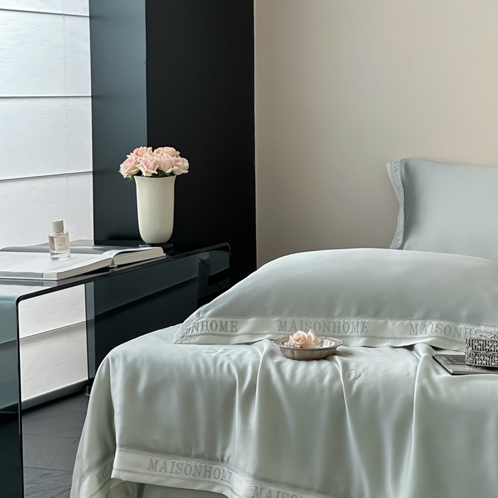 91家纺网 家纺一手货源 找家纺 汇庭 2025新款蒂普特夏被 绿色