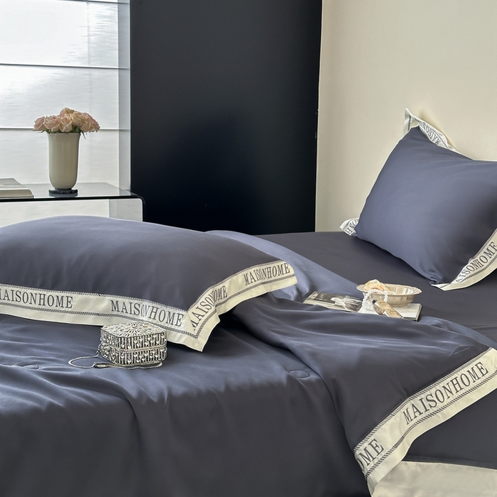 91家纺网 家纺一手货源 找家纺 汇庭 2025新款蒂普特夏被 深灰