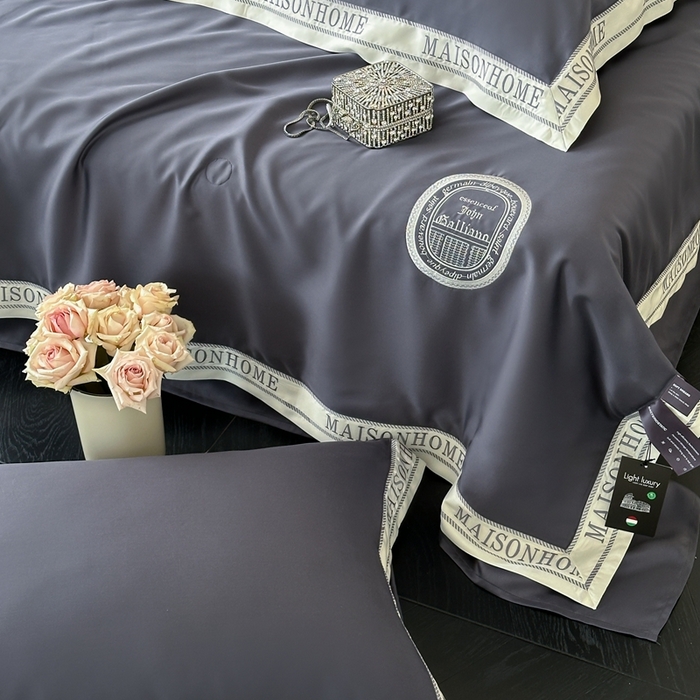 91家纺网 家纺一手货源 找家纺 汇庭 2025新款蒂普特夏被 深灰