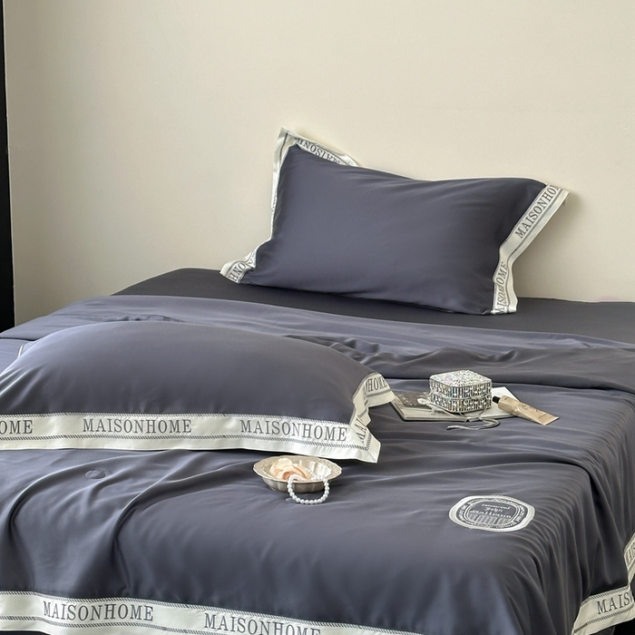 91家纺网 家纺一手货源 找家纺 汇庭 2025新款蒂普特夏被 深灰