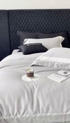 91家纺网 家纺一手货源 找家纺 馨蕊家居 2025新款高精密天丝棉提花流金岁月系列四件套 天丝棉流金岁月-高级灰