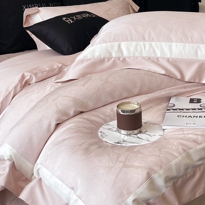 91家纺网 家纺一手货源 找家纺 （总）馨蕊家居 2025新款高精密天丝棉提花流金岁月系列四件套