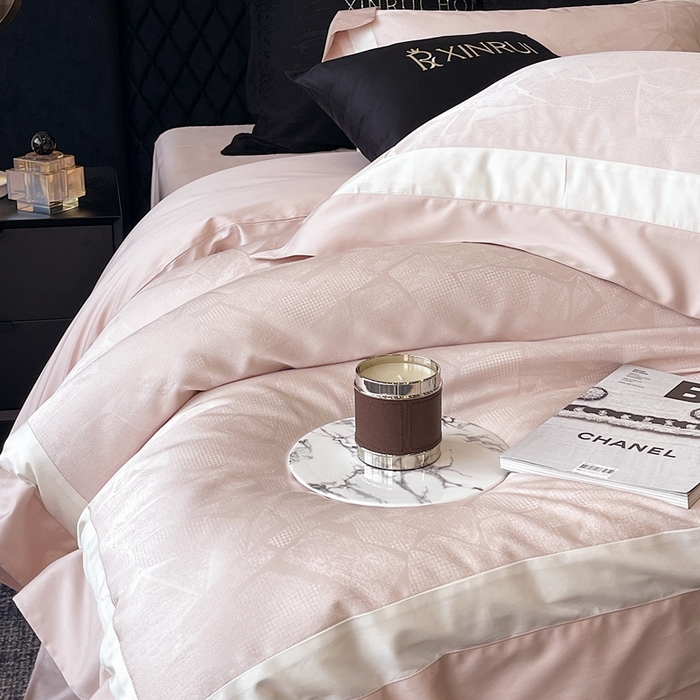 91家纺网 家纺一手货源 找家纺 （总）馨蕊家居 2025新款高精密天丝棉提花流金岁月系列四件套