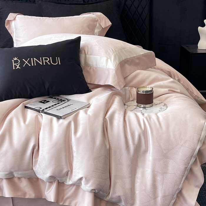 91家纺网 家纺一手货源 找家纺 （总）馨蕊家居 2025新款高精密天丝棉提花流金岁月系列四件套