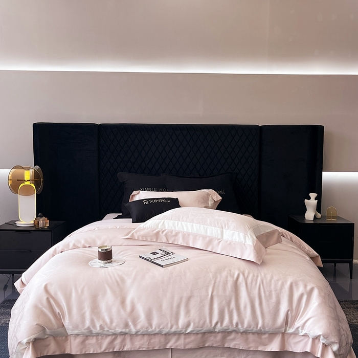 91家纺网 家纺一手货源 找家纺 （总）馨蕊家居 2025新款高精密天丝棉提花流金岁月系列四件套