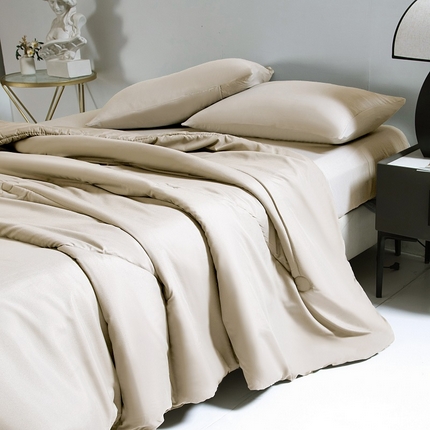 91家纺网 家纺一手货源 找家纺 （总）喜歌家居 2025新款针织棉大豆纤维夏被件套