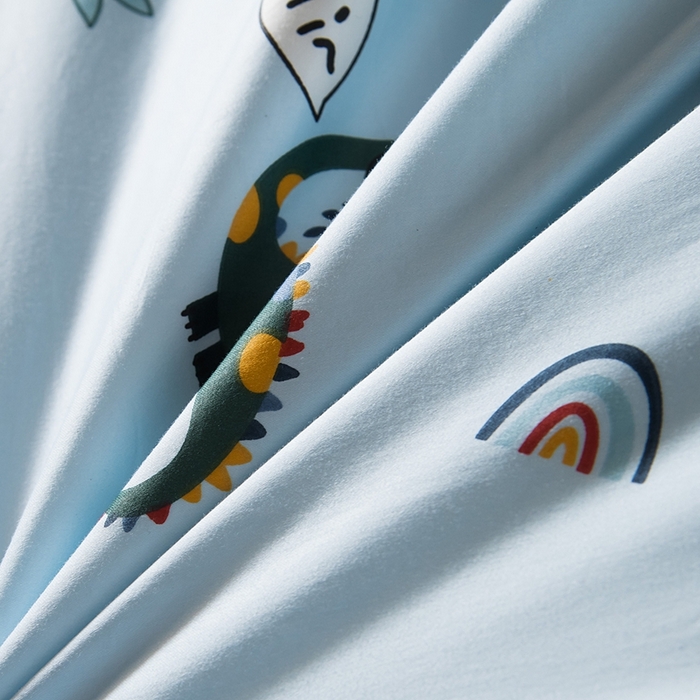 91家纺网 家纺一手货源 找家纺 鑫田家纺 婴幼儿蚕丝被100%桑蚕丝长丝全棉卡通幼儿园被芯夏被春秋被冬被  恐龙联盟