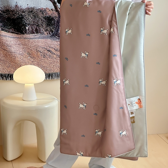 91家纺网 家纺一手货源 找家纺 汇庭2025新款奇趣夏被 马普尔棕