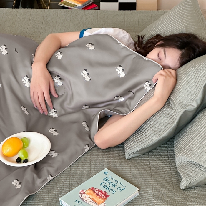 91家纺网 家纺一手货源 找家纺 汇庭2025新款奇趣夏被 小狗嘟比