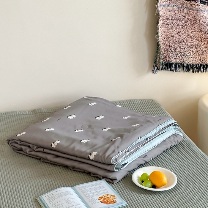 91家纺网 家纺一手货源 找家纺 汇庭2025新款奇趣夏被 小狗嘟比